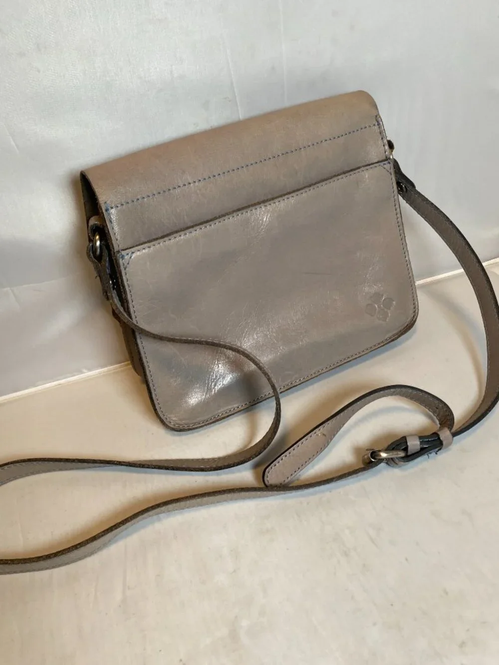 Patricia Nash Cecina Flap Crossbody in Safflower Gray - Picture 3 of 9